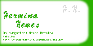 hermina nemes business card